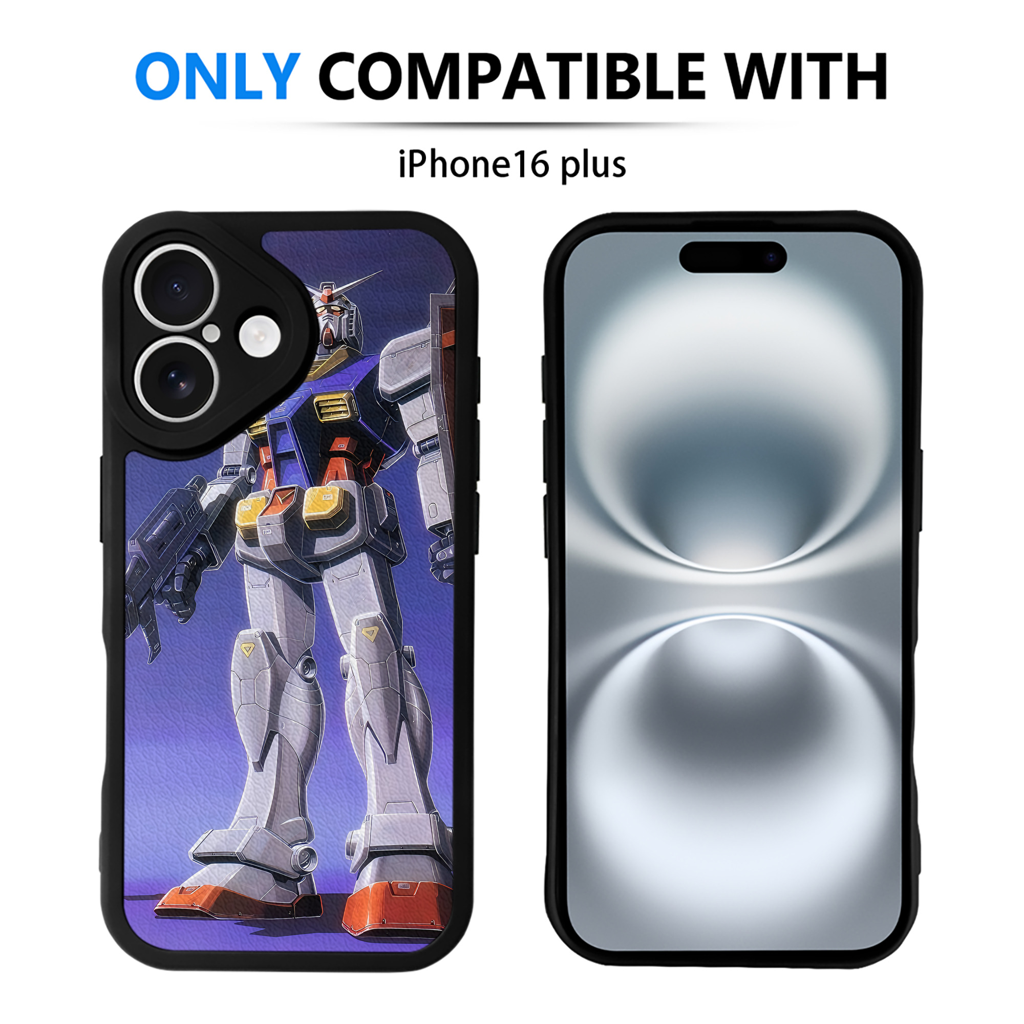 （画像用） 機動戦士ガンダム Mobile Suit Gundam 【iPhone 16シリーズ対応】シリコンスマホケース（レザー調） 材質：シリコン